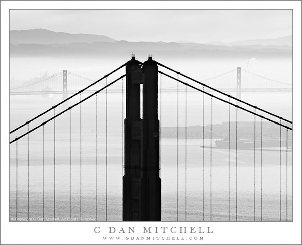 Golden Gate and Bay Bridges, Morning Haze