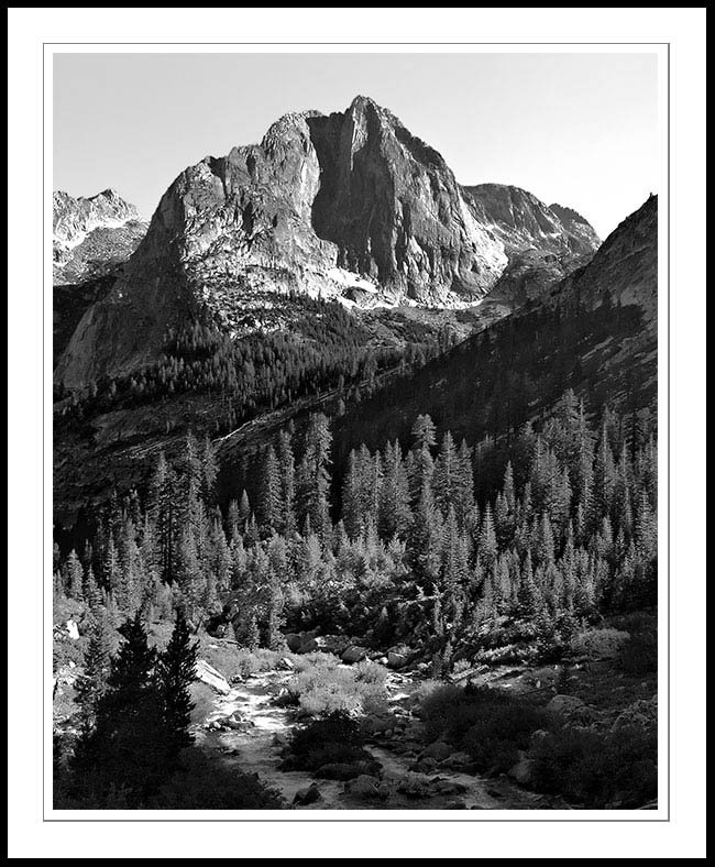 LeConteCanyonBW2004|07|12: Le Conte Canyon. Kings Canyon National Park. July 12, 2004. &copy Copyright Dan Mitchell.