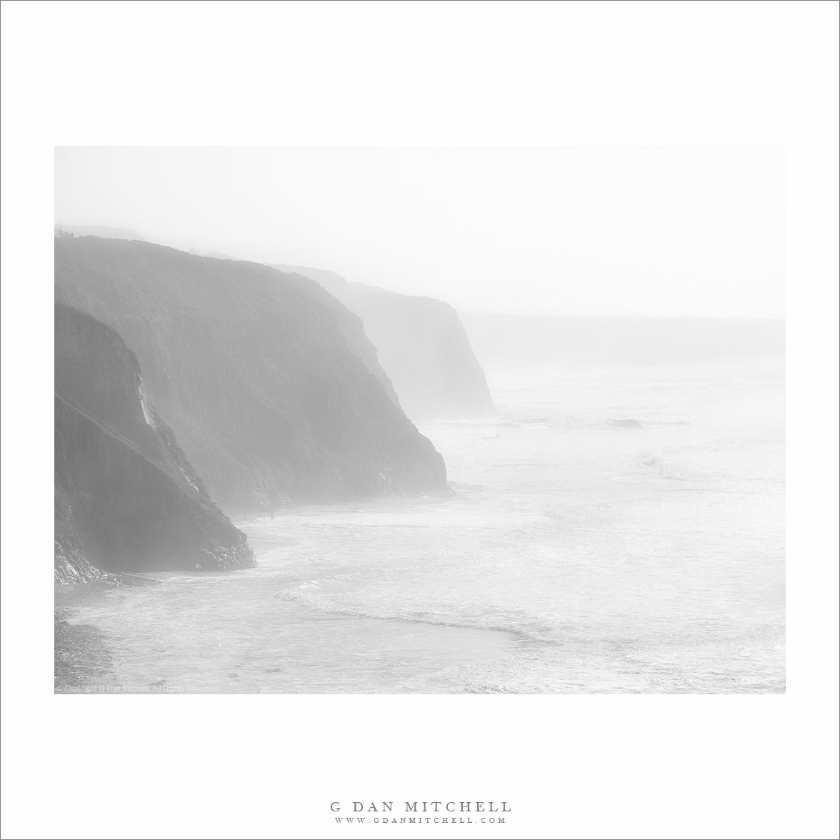Cliffs, Surf, and Fog