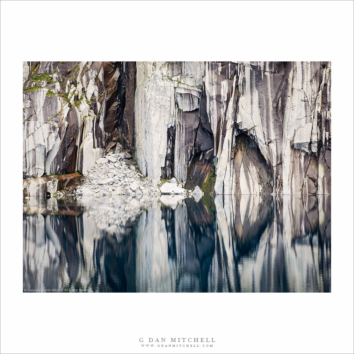 Alpine Lake, Mirrored Reflection (original)