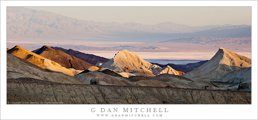 Sunrise, Lower Twenty Mule Team Canyon, Death Valley