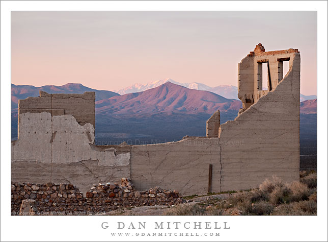 Sunrise - Telescope Peak, Amargosa Range, Bank Ruins of Rhyolite