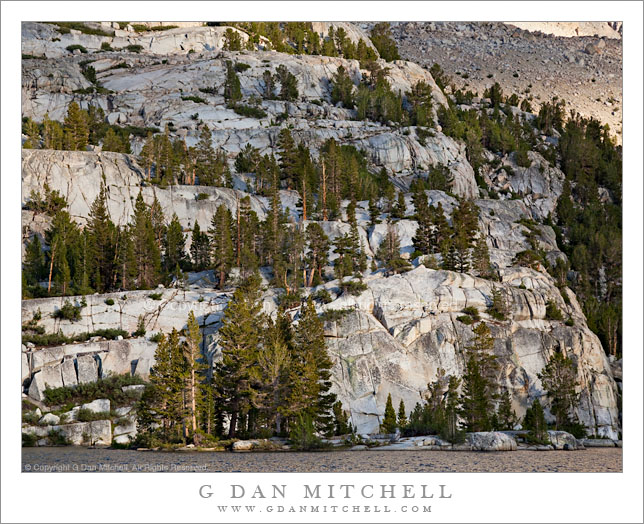 Granite Benches above Blue Lake