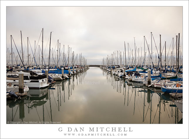 South Beach Harbor, Clearing Morning Fog