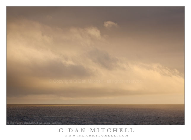 Evening Light and Clearing Storm, Pacific Ocean