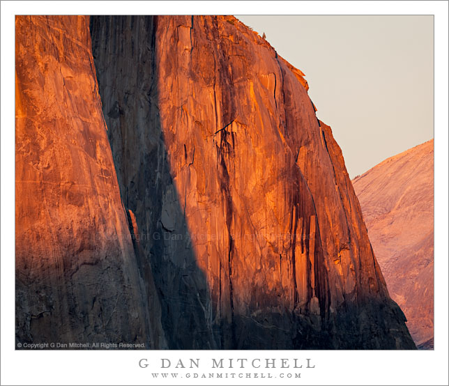Detail, Last Light on El Capitan