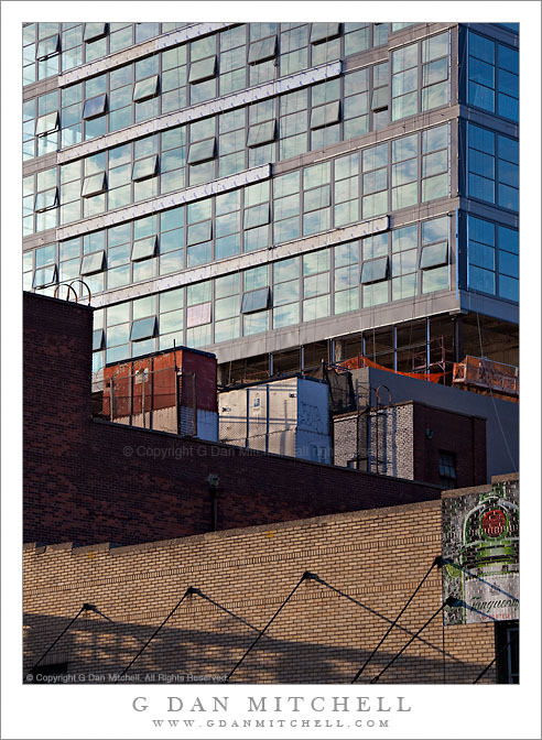 Brick Walls and Building Near High Line Park