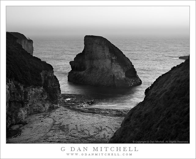 Cove and Beach Near Davenport, Evening