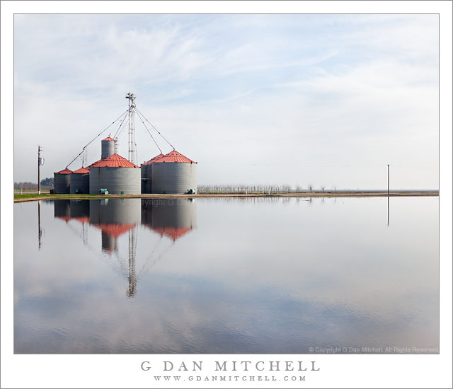 Flooded Field and Farm Structures