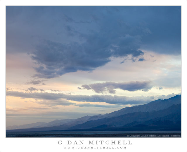 Winter Evening Sky, Panamint Range, Death Valley