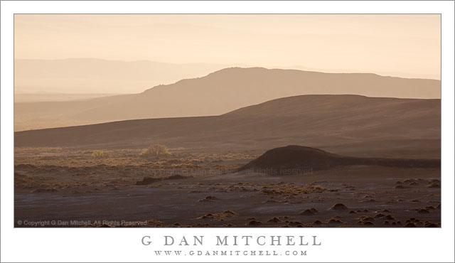 Hills and Sunrise Haze, Death Valley