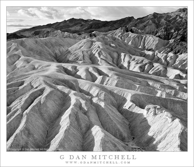 Eroded Gullies at Zabriskie Point, Morning