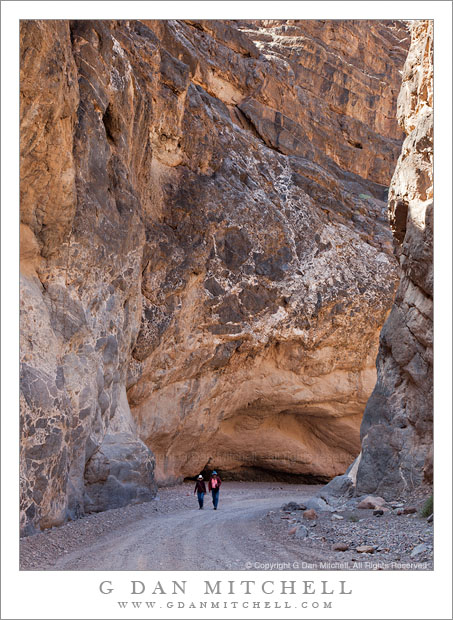 Hikers, Titus Canyon