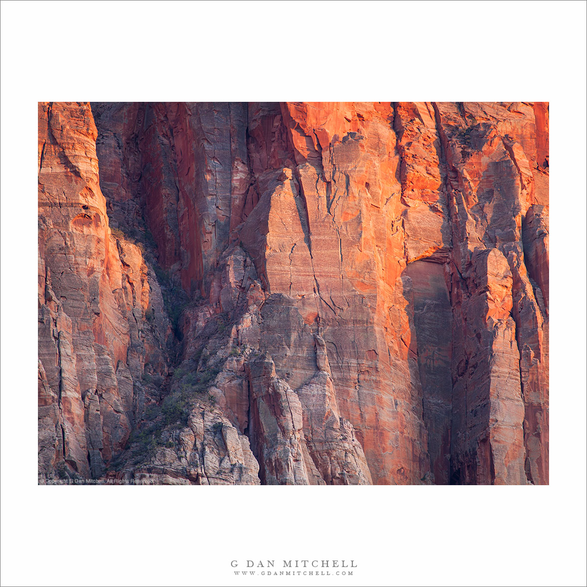 Detail, Face of The Watchman, Sunset