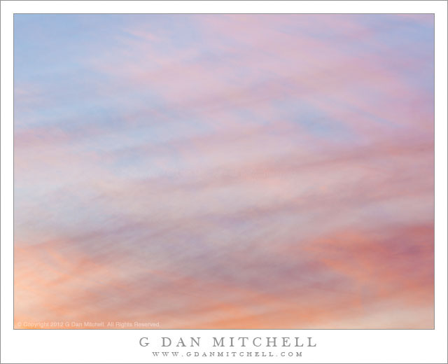 Cloud Forms #3 - September 16, 2012 - Evening sky above Olmsted Point in the Yosemite Sierra.