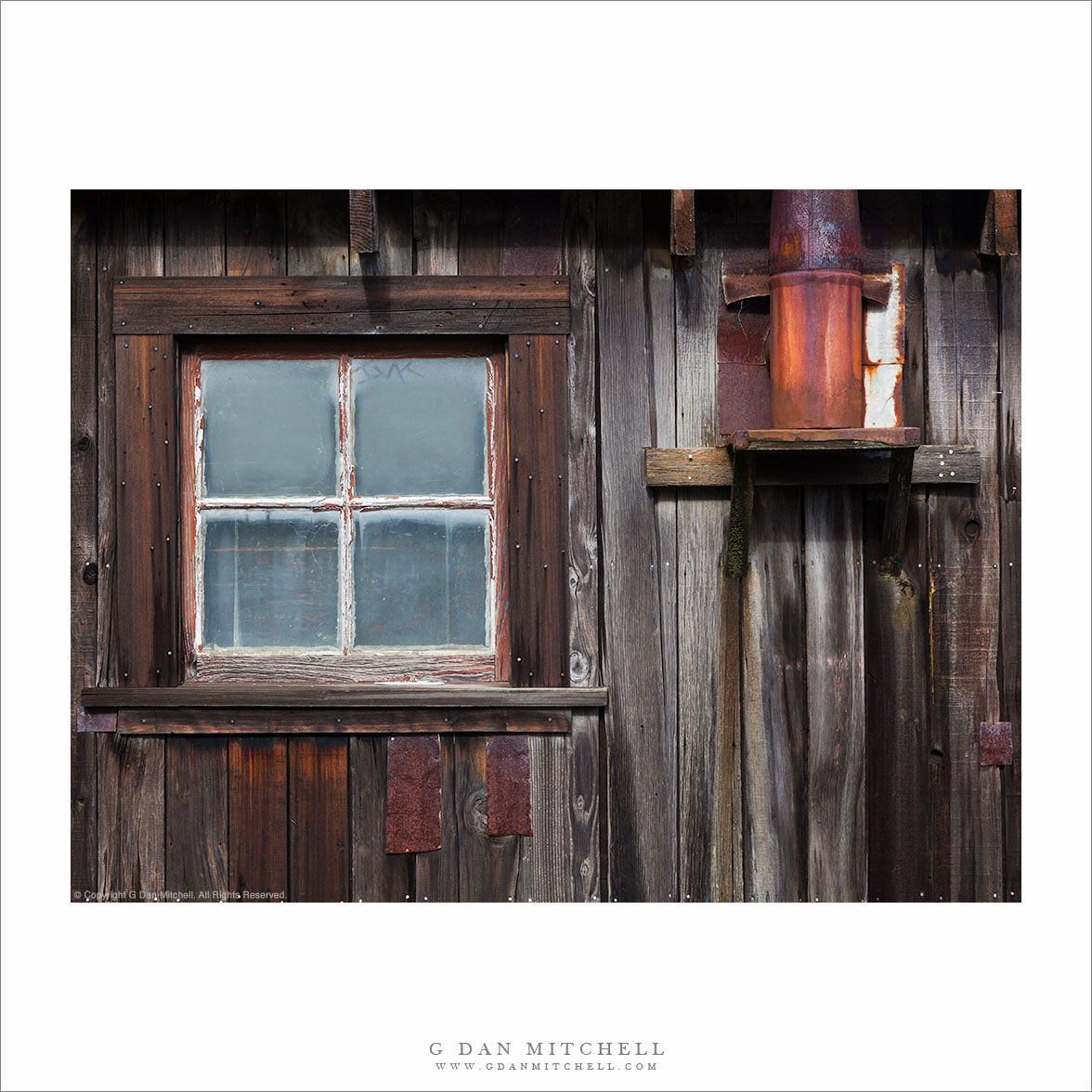 Window and Rusted Chimney