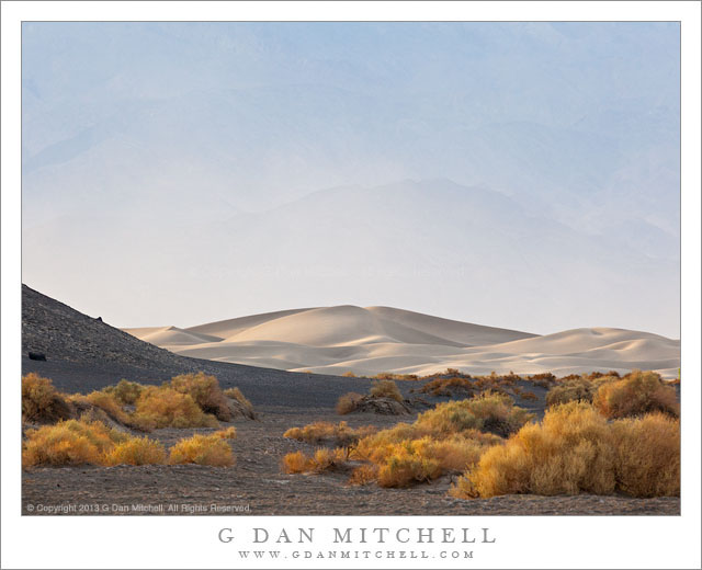 Sandstorm, Dunes, Desert Mountains