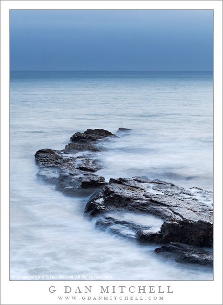 Rocks, Surf, and Dusk Horizon