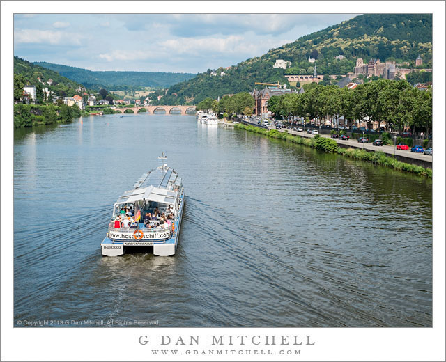 Boat on the Neckar, Heidelberg