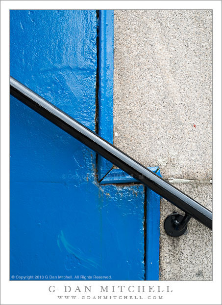 Blue Paint and Handrail, Tower Bridge