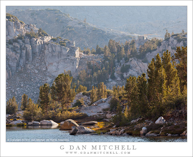 Lake, Trees, and Granite - Afternoon Light