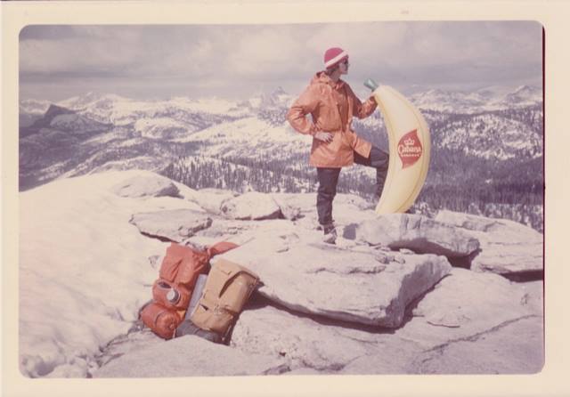 Dan With Large Inflatable Banana, Clouds Rest