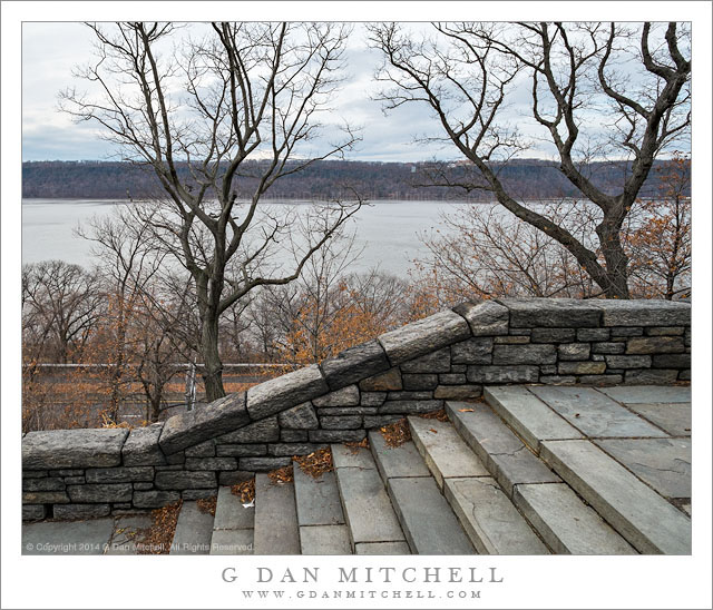 Steps, Hudson River, Winter