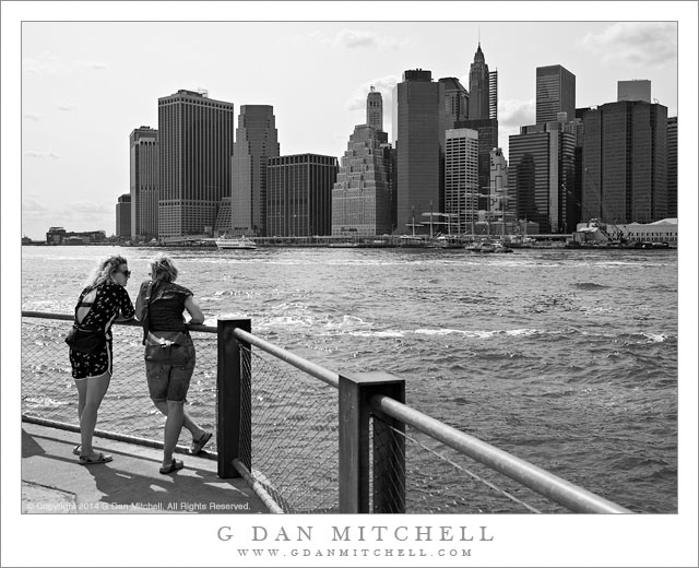 Two Women, Brooklyn Bridge Park, Lower Manhattan