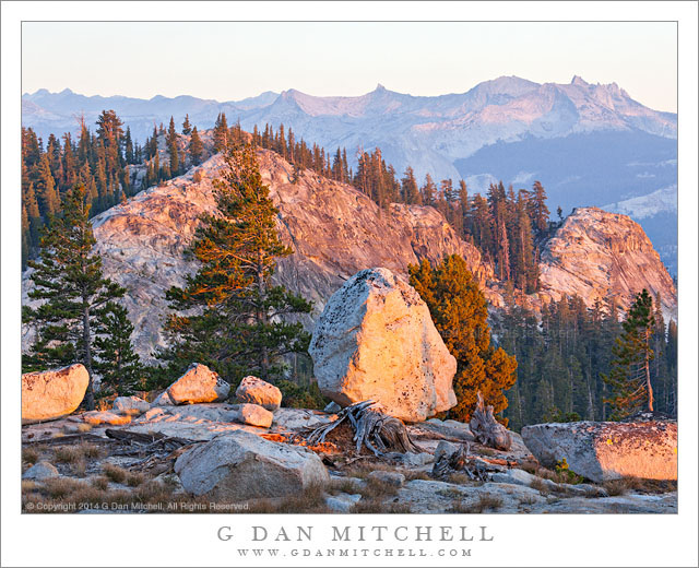 G Dan Mitchell Photograph Glacial Erratics Cathedral Range — Yosemite National Park G Dan 