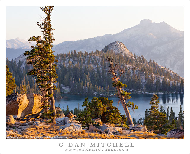 Lake, Ridges, Evening Light