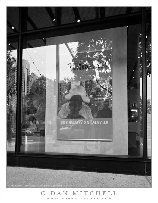 Self-portrait with Friedlander Poster - SFMoMA