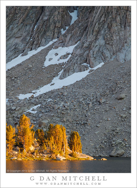 Sunset Light and Talus Slope