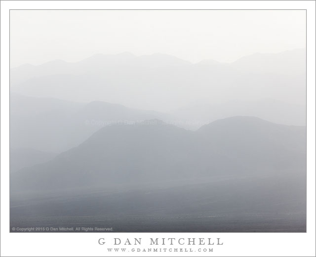 Mountain Silhouette, Dust Storm