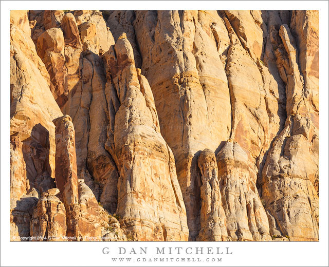 Weathered Cliff, Evening Light