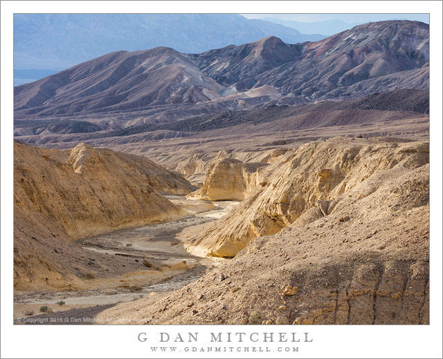 Desert Wash and Mountains