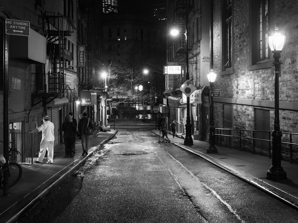 Man in White, Mosco Street