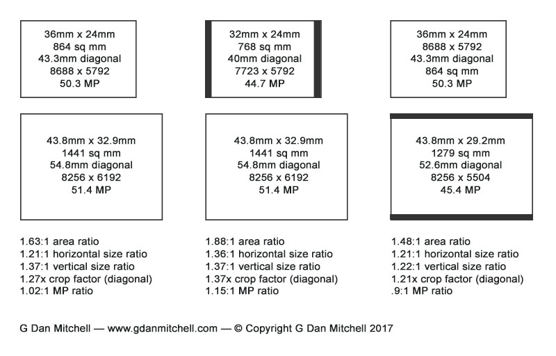 Comparing 33 x 44mm 