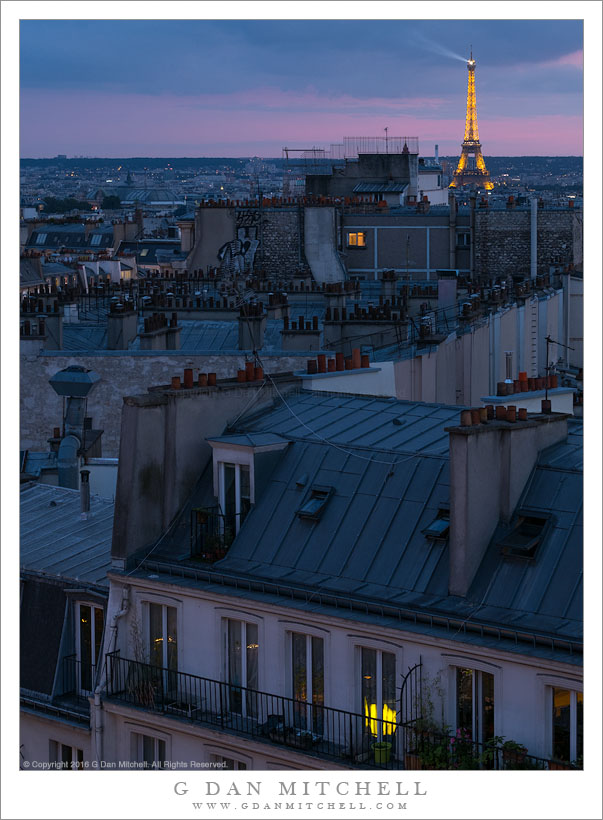 G Dan Mitchell Photograph: Rooftops Of Paris, Twilight | G Dan Mitchell