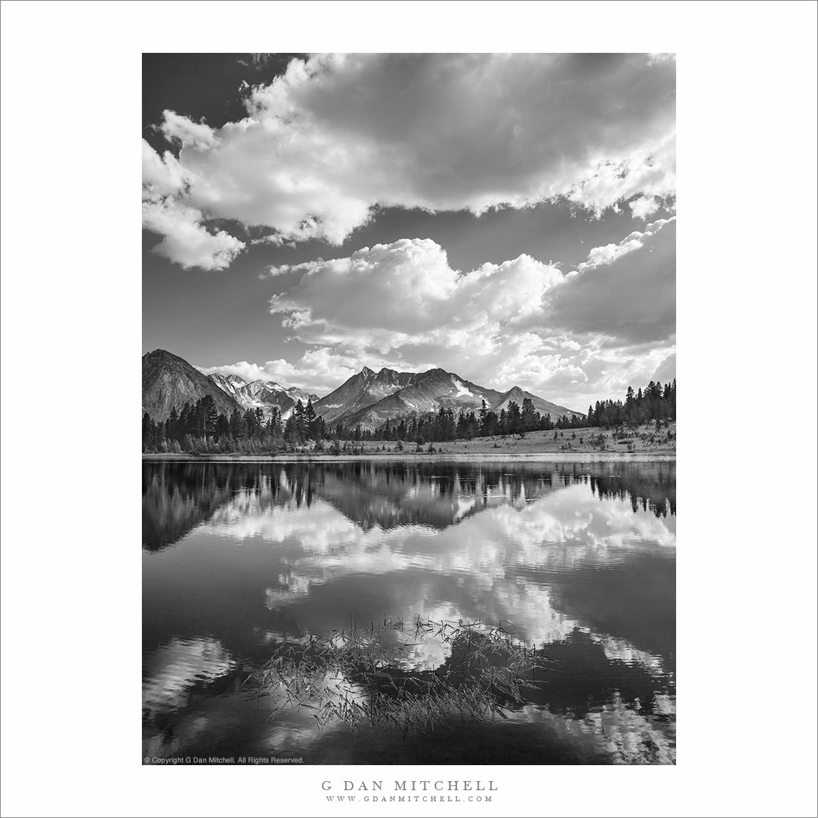 Lake, Reflections, Clearing Clouds