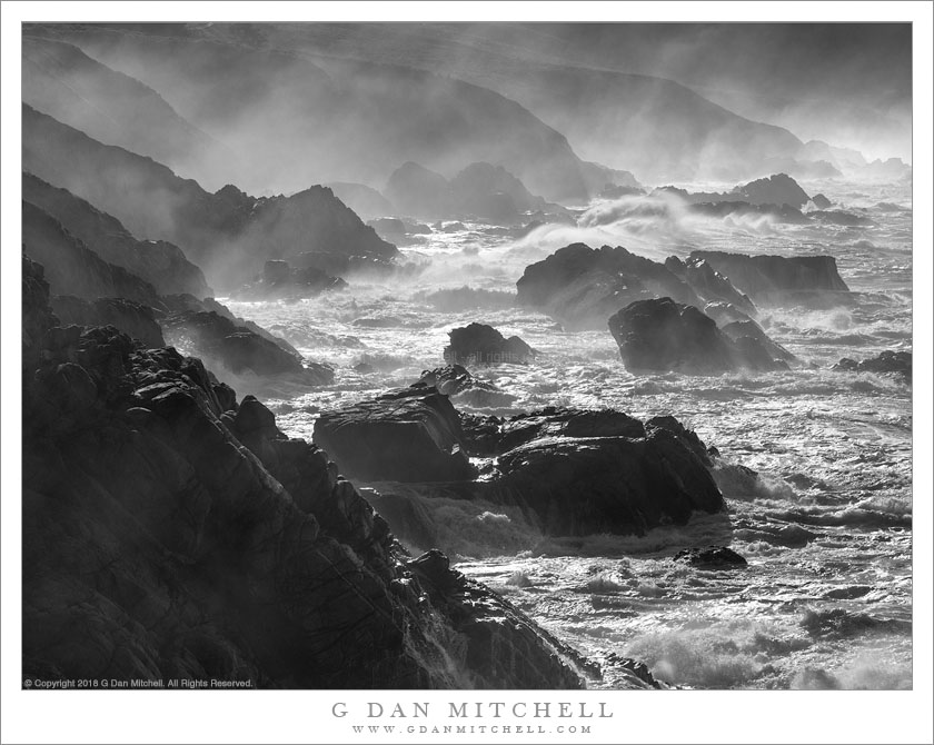 Storm Surf and Rocky Headlands