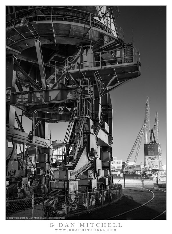 Ship Yard Crane Structure, Night