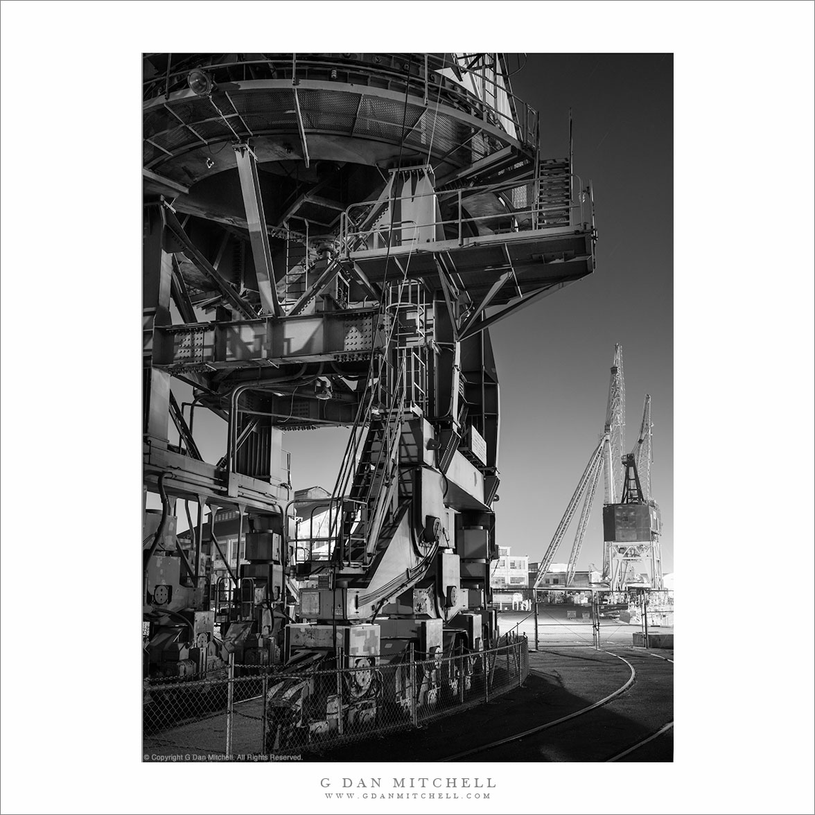 Ship Yard Crane Structure, Night