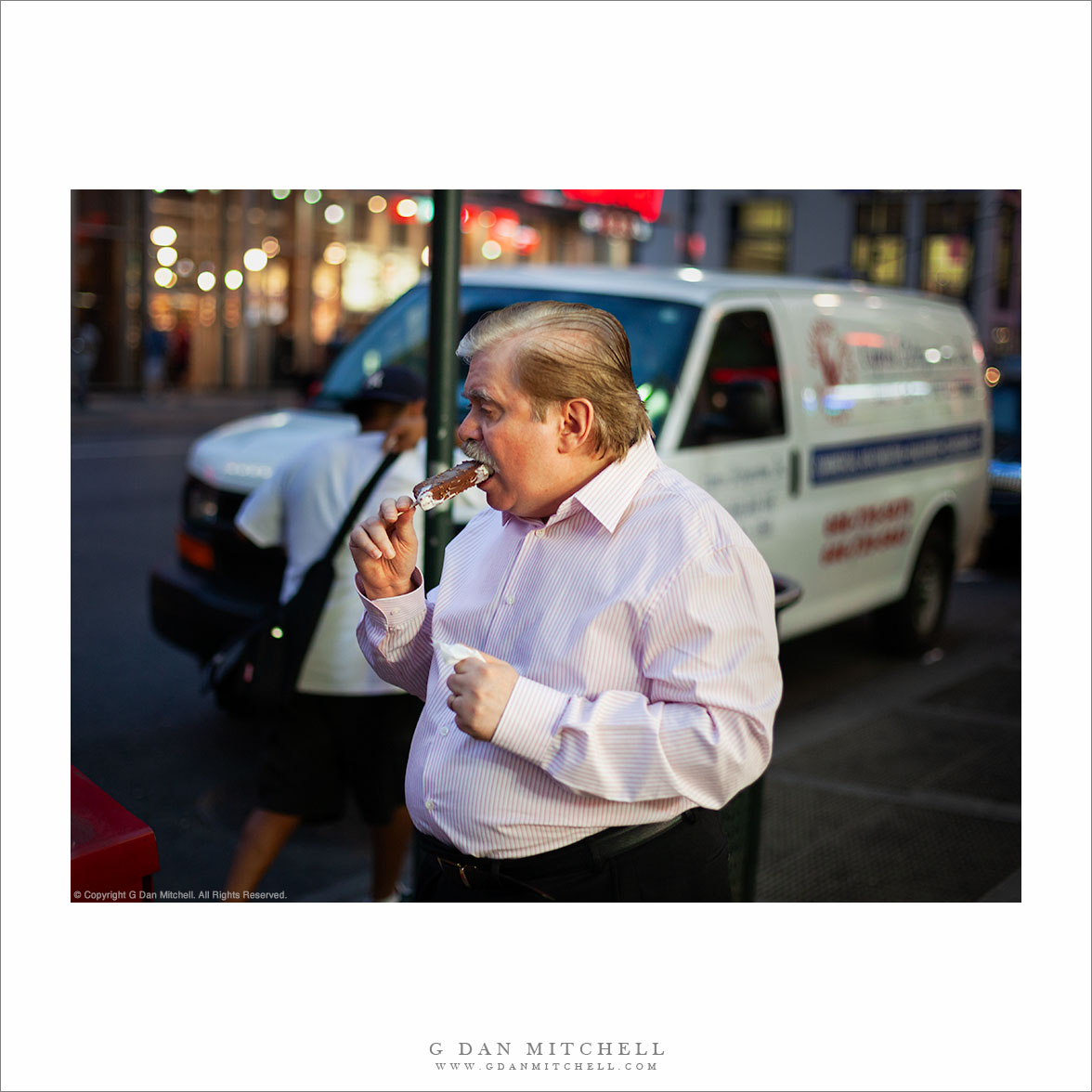 Man With Ice Cream Bar