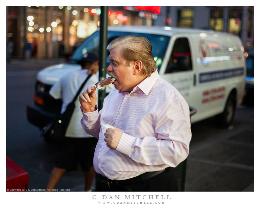 Man With Ice Cream Bar