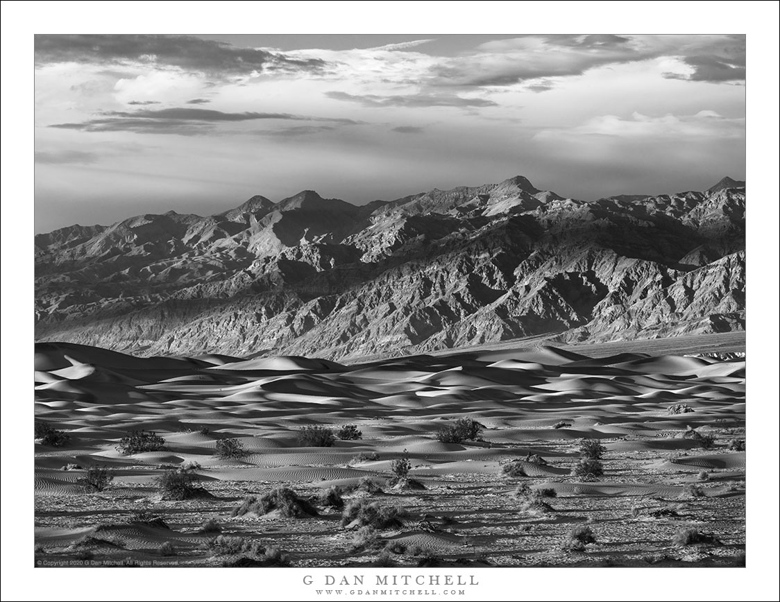 Dunes, Mountains, Clouds