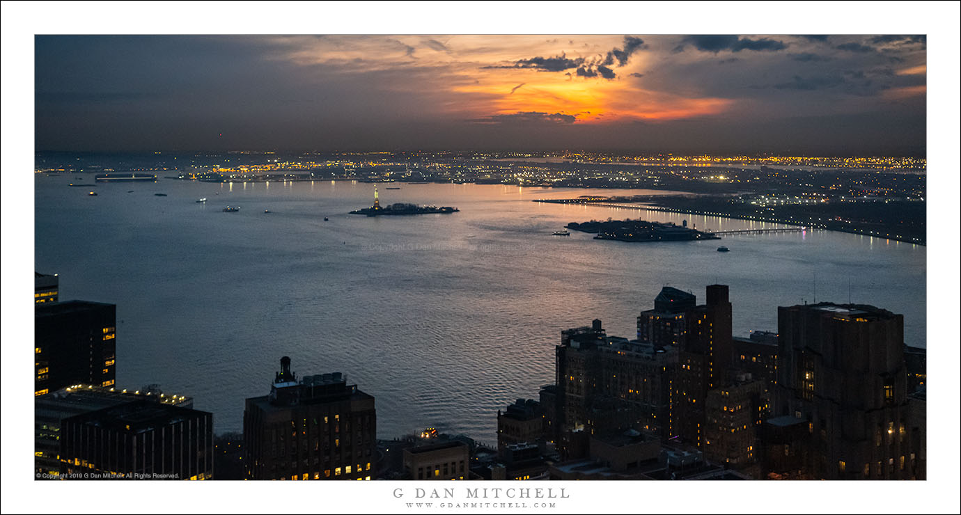 New York Bay, Sunset