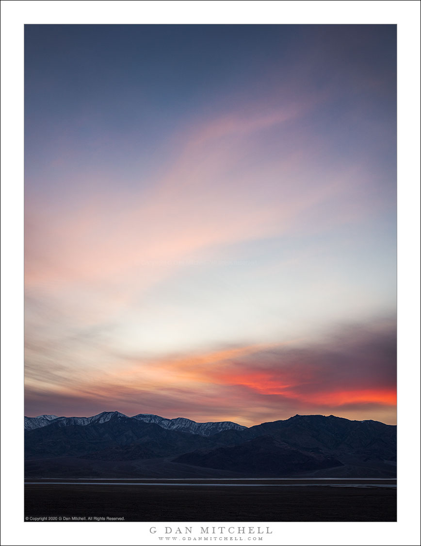 Playa and Mountains, Last Light