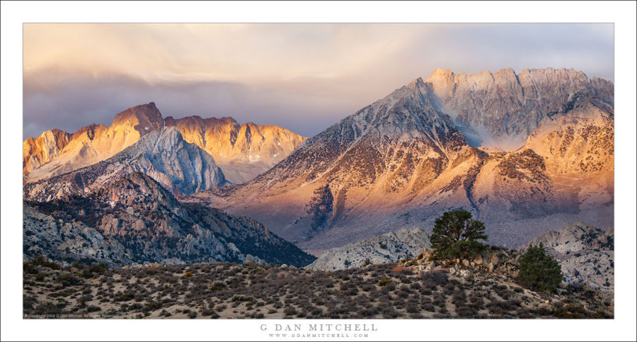 G Dan Mitchell Photograph: Basin Mountain, Mount Humphreys, Dawn ...