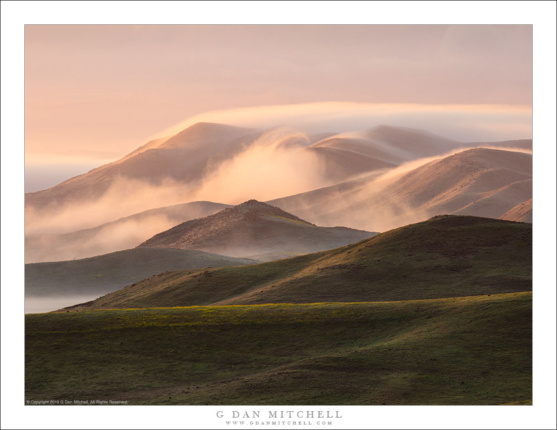 Dawn Fog, California Hills