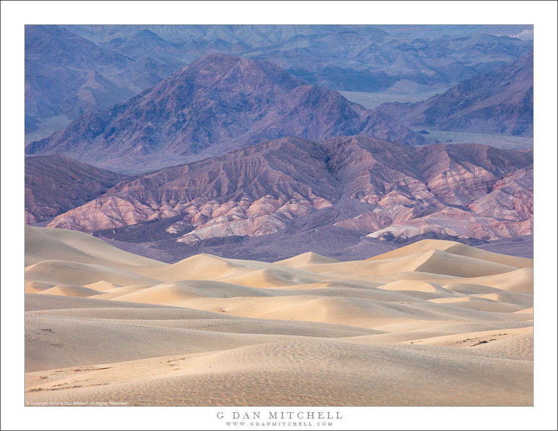 Dunes and Mountains, Evening